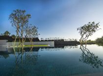 Villa The Iman, Pool at sunset